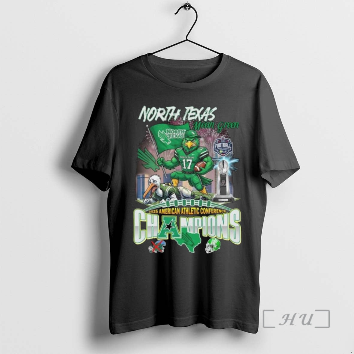 Officials North Texas Mean Green 2025 American - Adult & Kids T-Shirts, Sweatshirts & Hoodies apparel design preview 1