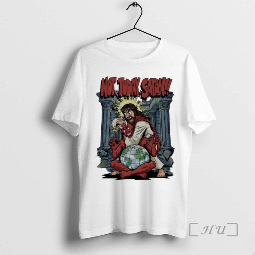 Officials Not Today Satan New - Adult & Kids T-Shirts, Sweatshirts & Hoodies apparel design preview 1