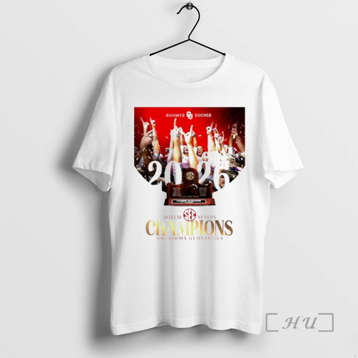 Officials Oklahoma Sooners Womens Gymnastics 2026 Sec - Adult & Kids T-Shirts, Sweatshirts & Hoodies apparel design preview 1
