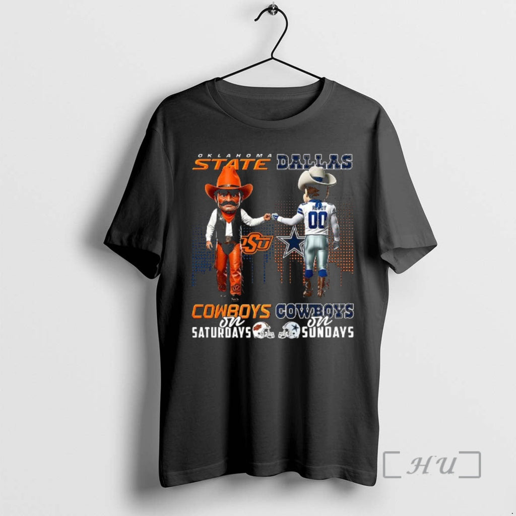 Officials Oklahoma State Cowboys Saturdays Vs Dallas - Adult & Kids T-Shirts, Sweatshirts & Hoodies apparel design preview 1