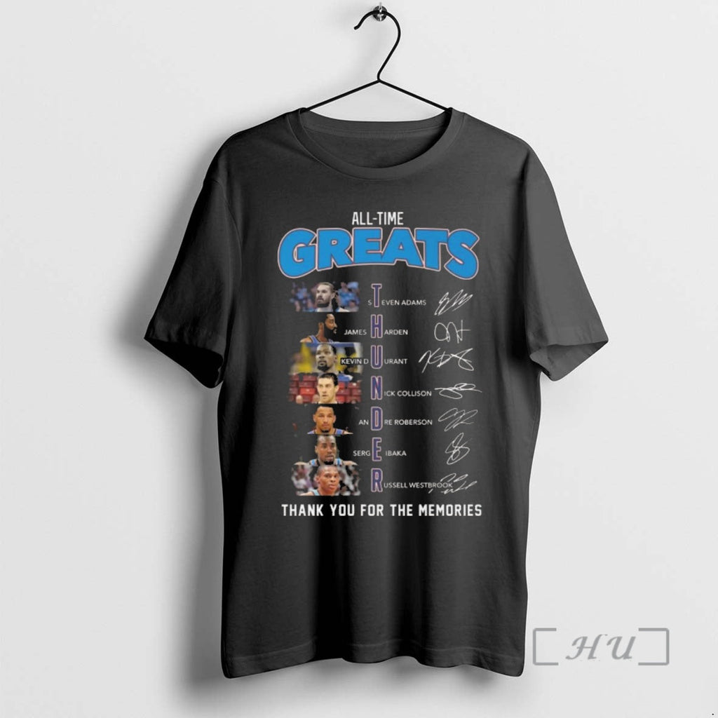 Officials Oklahoma Thunder All Time Greats Players - Adult & Kids T-Shirts, Sweatshirts & Hoodies apparel design preview 1