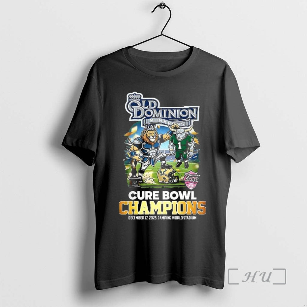 Officials Old Dominion Monarchs Mascot Cure Bowl - Adult & Kids T-Shirts, Sweatshirts & Hoodies apparel design preview 1