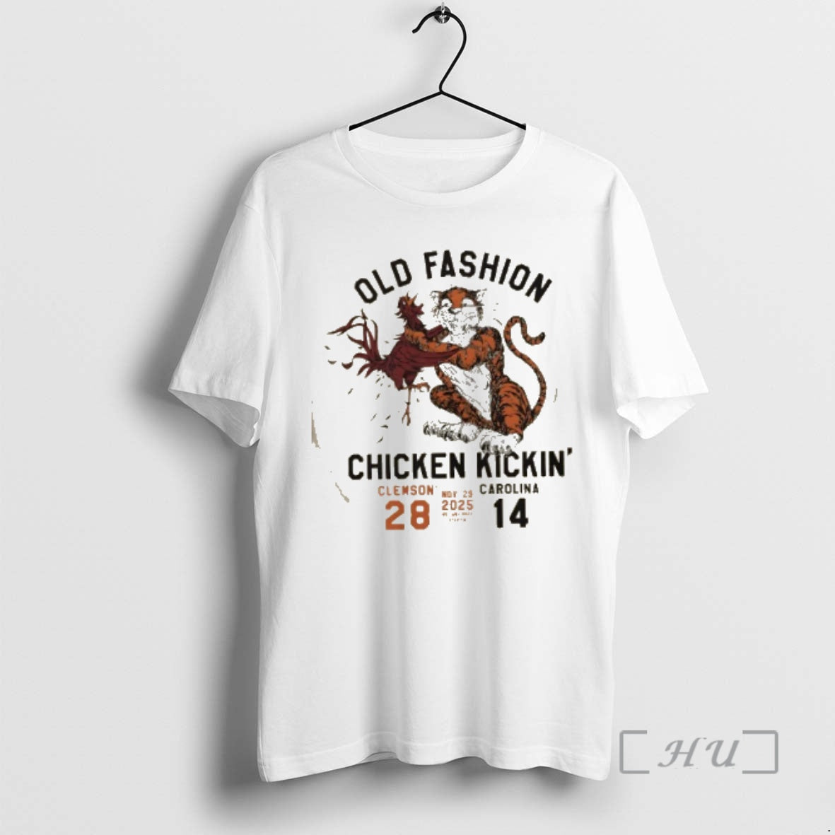 Officials Old Chicken Kickin Clemsom 28 14 Carolina - Adult & Kids T-Shirts, Sweatshirts & Hoodies apparel design preview 1