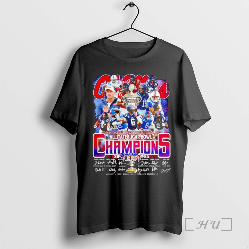 Officials Ole Miss Rebells College Football Playoff - Adult & Kids T-Shirts, Sweatshirts & Hoodies apparel design preview 1