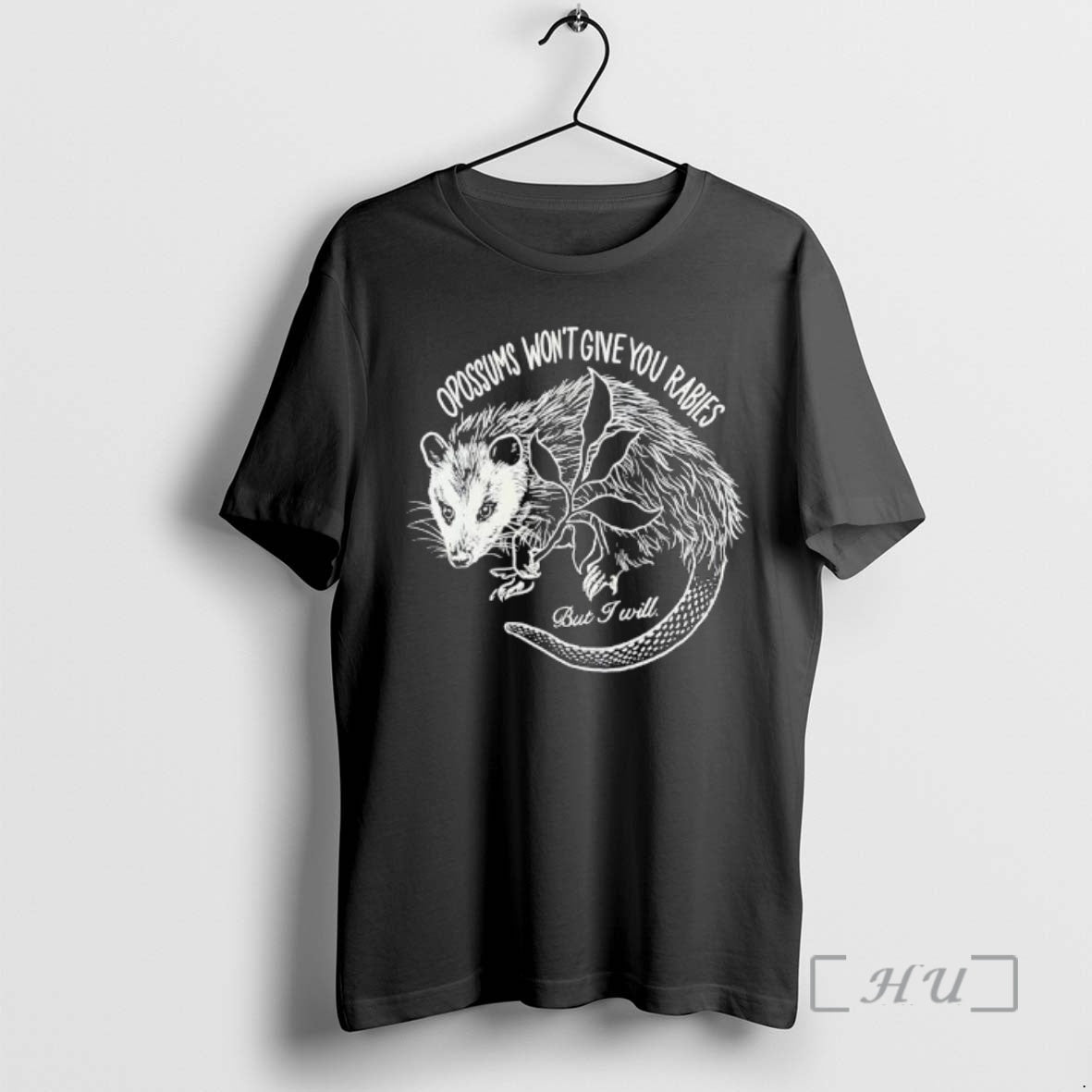 Officials Opossums Wont Give You Rabies But I Will - Adult & Kids T-Shirts, Sweatshirts & Hoodies apparel design preview 1