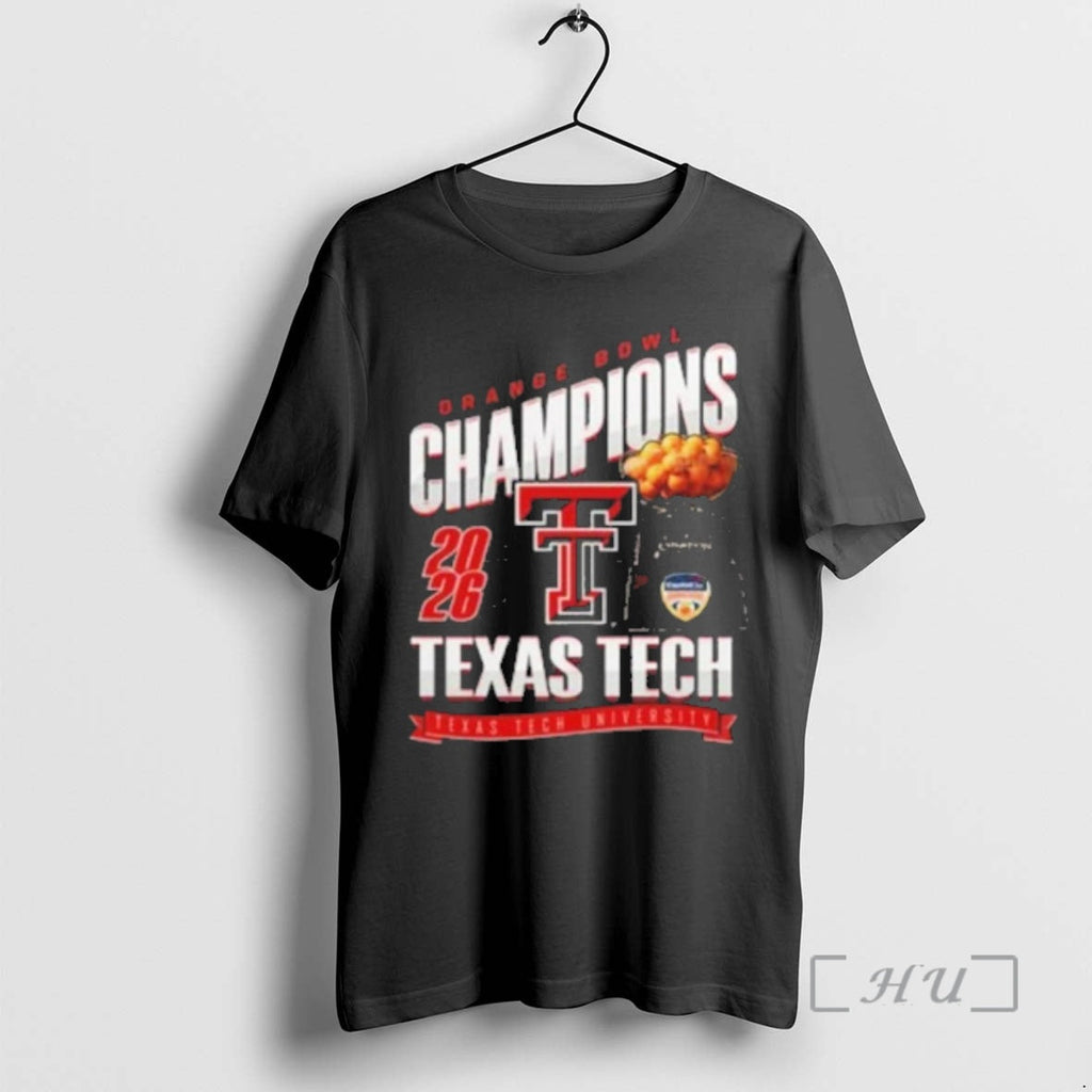 Officials Orange Bowl Champions Texas Tech University - Adult & Kids T-Shirts, Sweatshirts & Hoodies apparel design preview 1