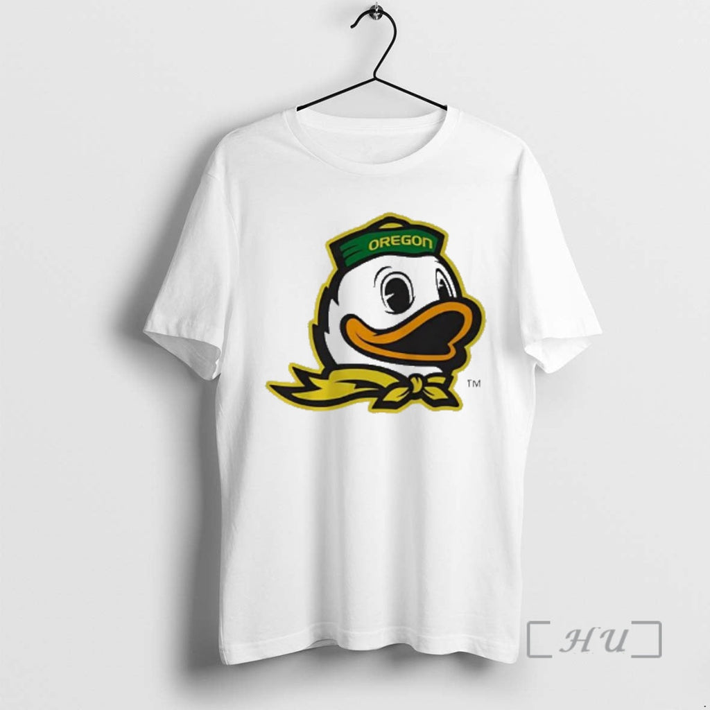 Officials Oregon Duck Mascot Head With Green Hat - Adult & Kids T-Shirts, Sweatshirts & Hoodies apparel design preview 1