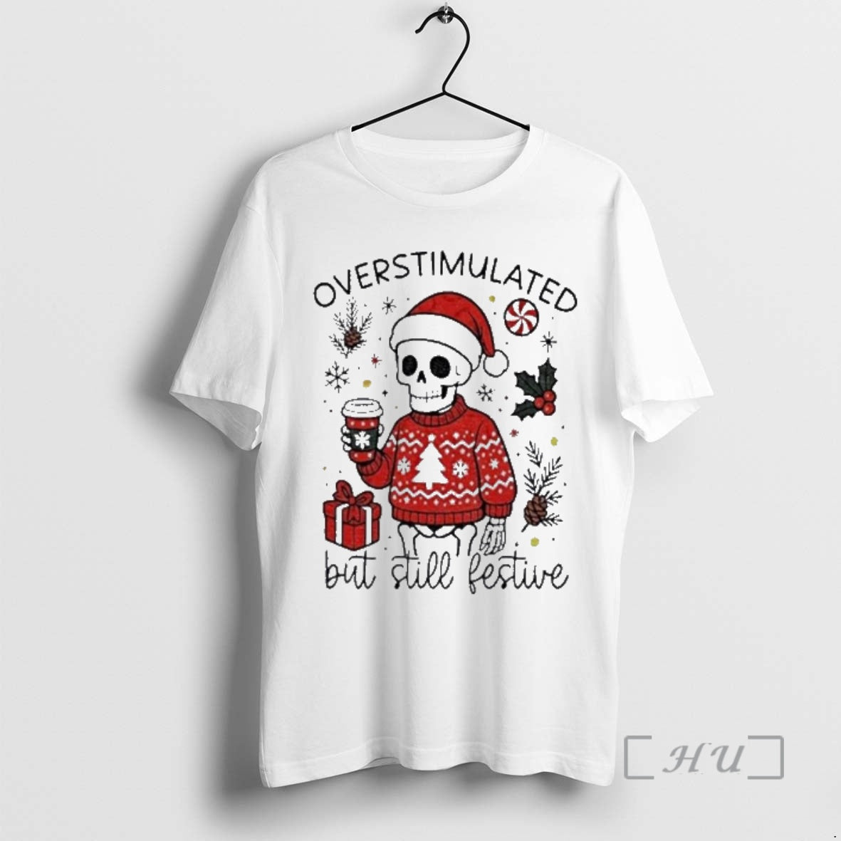 Officials Overstimulated But Still Festive 2025 - Adult & Kids T-Shirts, Sweatshirts & Hoodies apparel design preview 1
