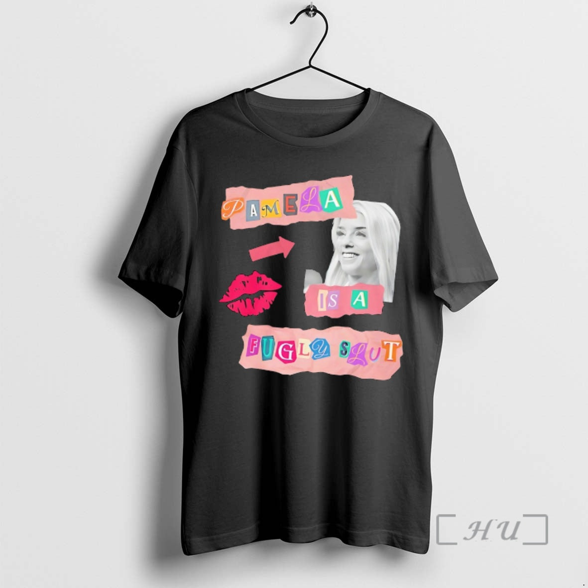 Officials Pamela Is A Fugly Slut Collage Style - Adult & Kids T-Shirts, Sweatshirts & Hoodies apparel design preview 1