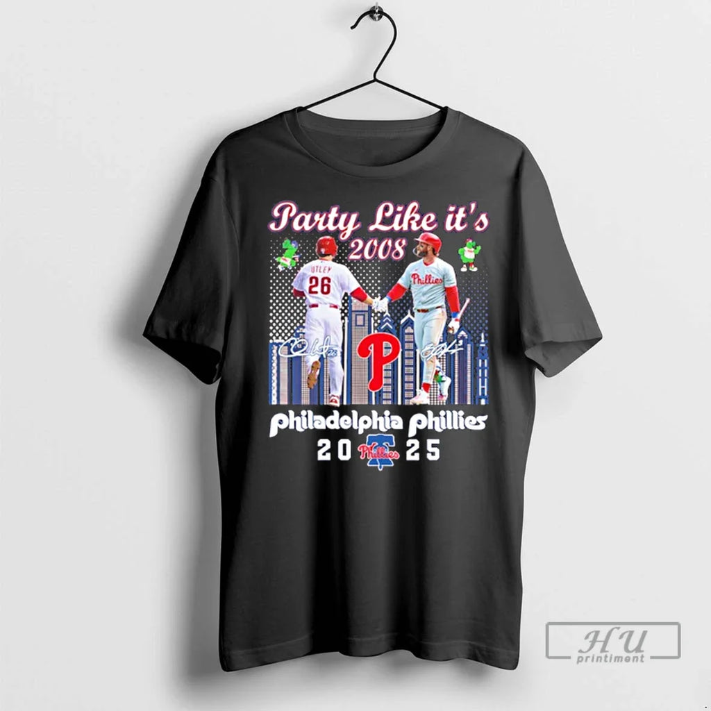 Officials Party Like Its 2008 Philadelphia Phillies - Adult & Kids T-Shirts, Sweatshirts & Hoodies apparel design preview 1