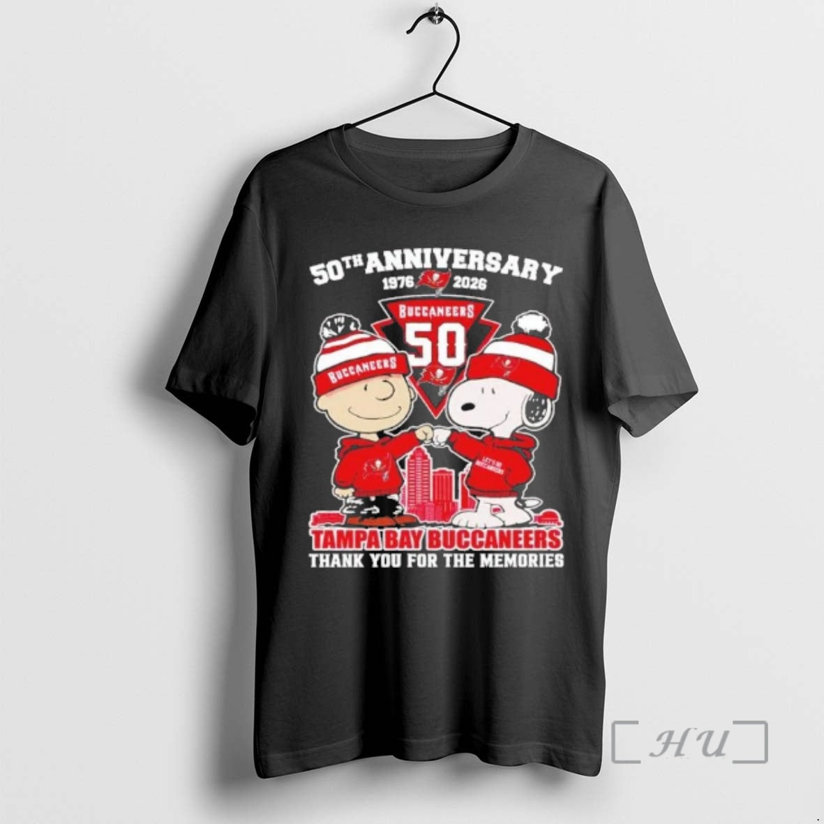 Officials Peanuts Tampa Bay Buccaneers 50th - Adult & Kids T-Shirts, Sweatshirts & Hoodies apparel design preview 1