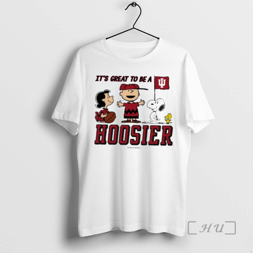 Officials Peanuts X Indiana Football Great Be Hoosier - Adult & Kids T-Shirts, Sweatshirts & Hoodies apparel design preview 1