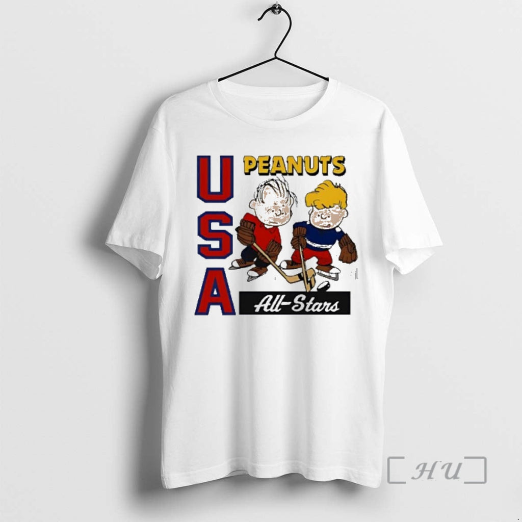 Officials Peanuts X Usa Hockey All Stars Cartoon - Adult & Kids T-Shirts, Sweatshirts & Hoodies apparel design preview 1