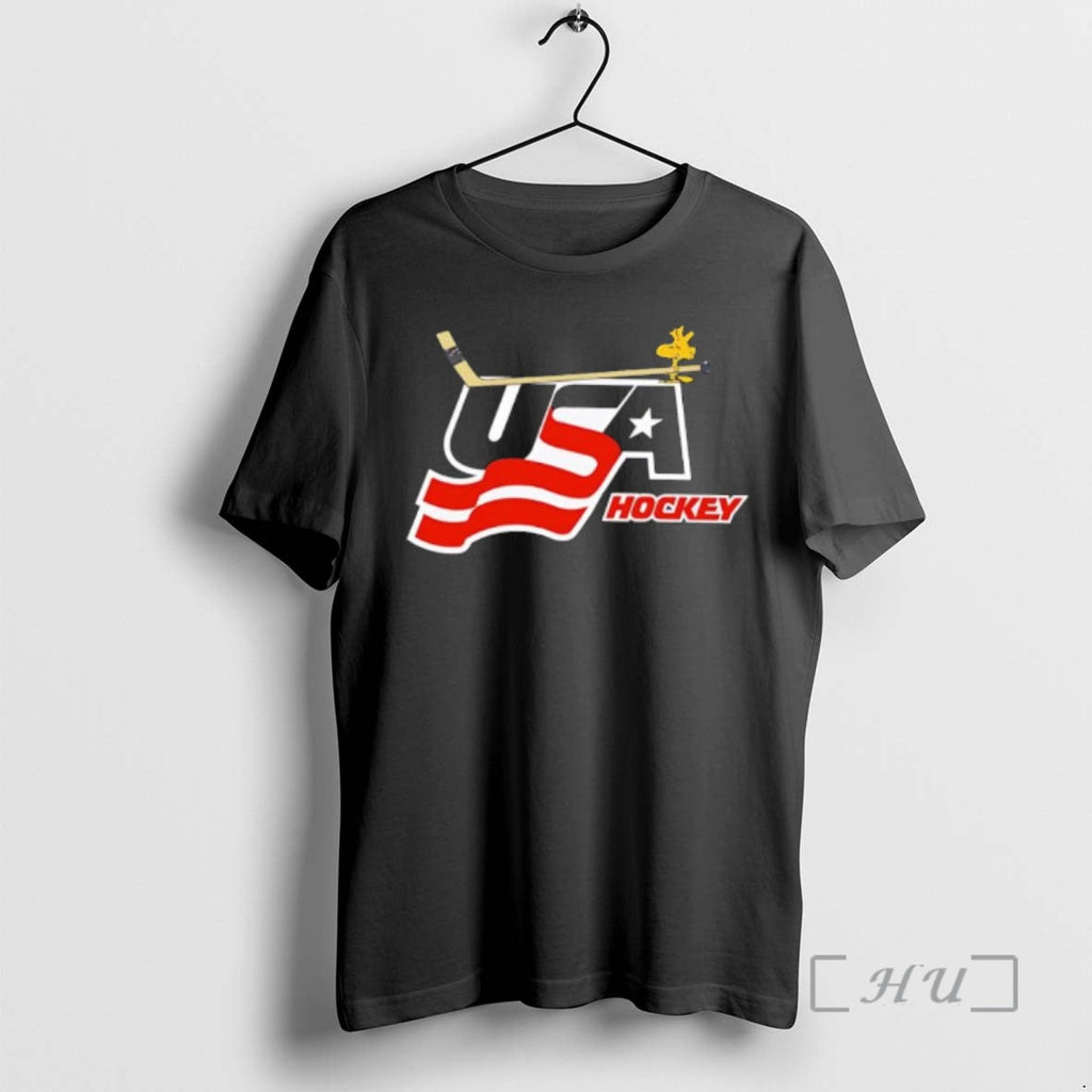 Officials Peanuts X Usa Hockey Woodstock Logo - Adult & Kids T-Shirts, Sweatshirts & Hoodies apparel design preview 1