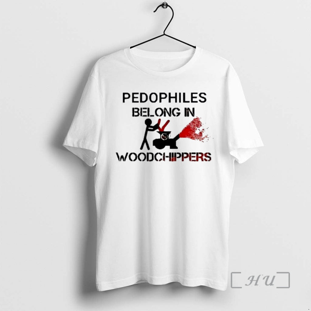 Officials Pedophiles Belong In Woodchippers Stick - Adult & Kids T-Shirts, Sweatshirts & Hoodies apparel design preview 1