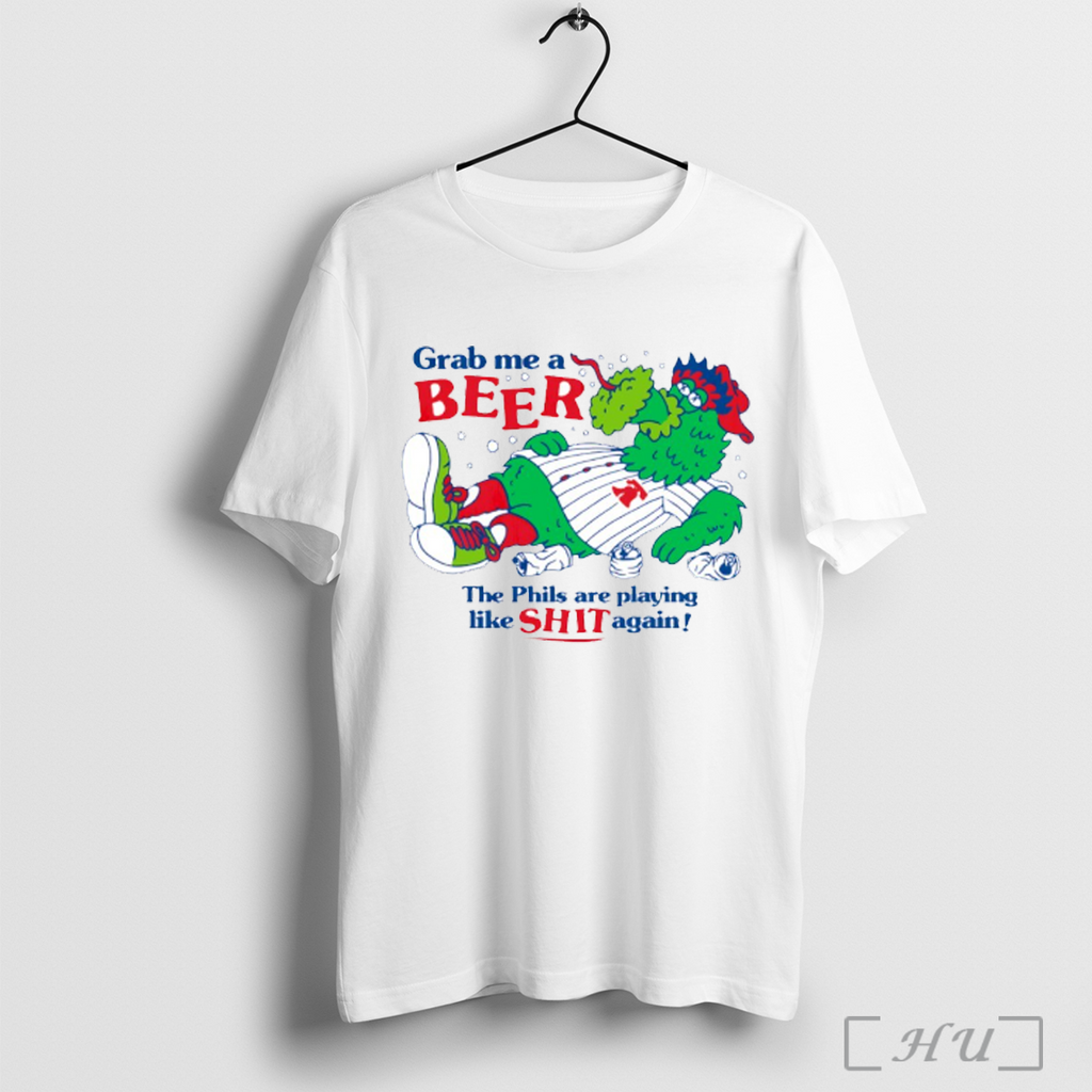 Officials Phillie Phanatic Grab Me A Beer The Phils - Adult & Kids T-Shirts, Sweatshirts & Hoodies apparel design preview 1