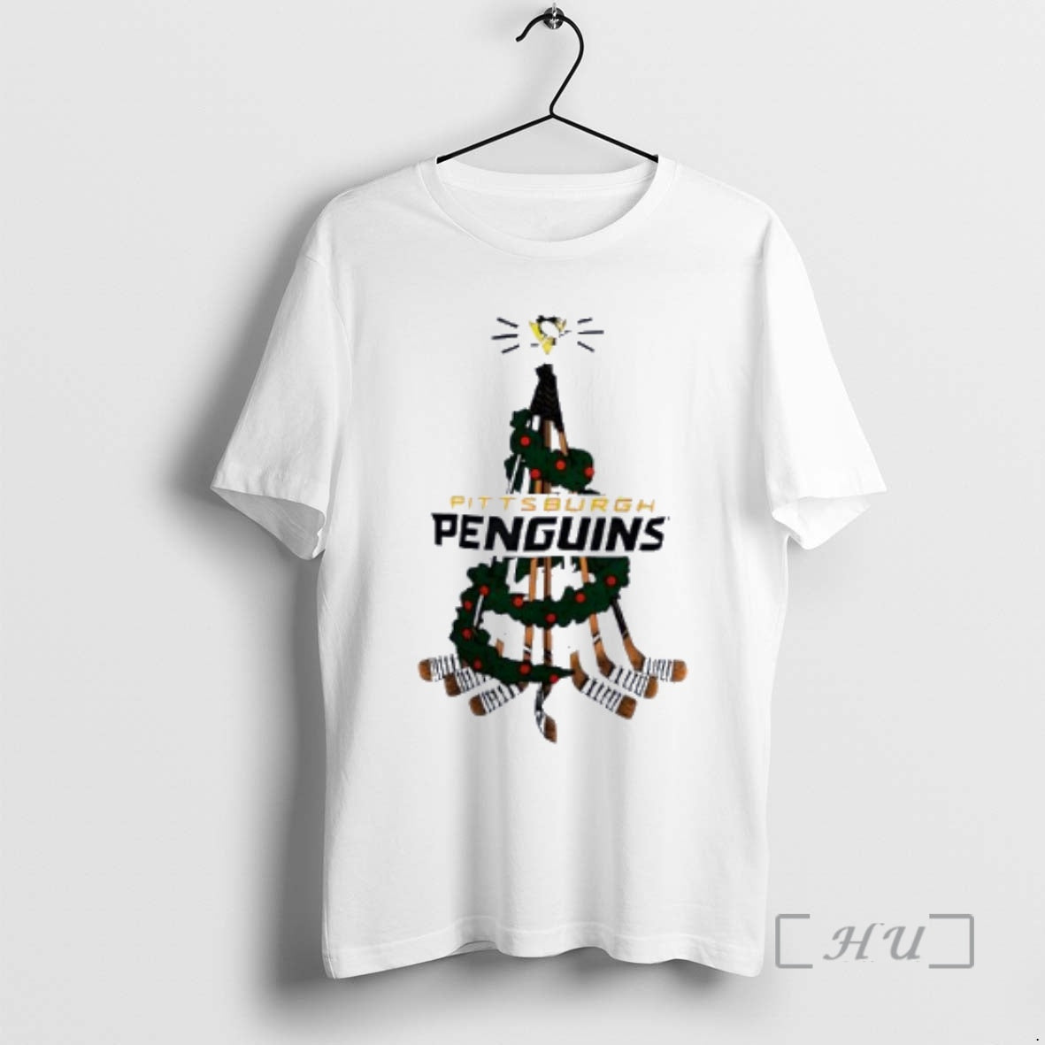 Officials Pittsburgh Penguins Stickman Hockey Tree - Adult & Kids T-Shirts, Sweatshirts & Hoodies apparel design preview 1