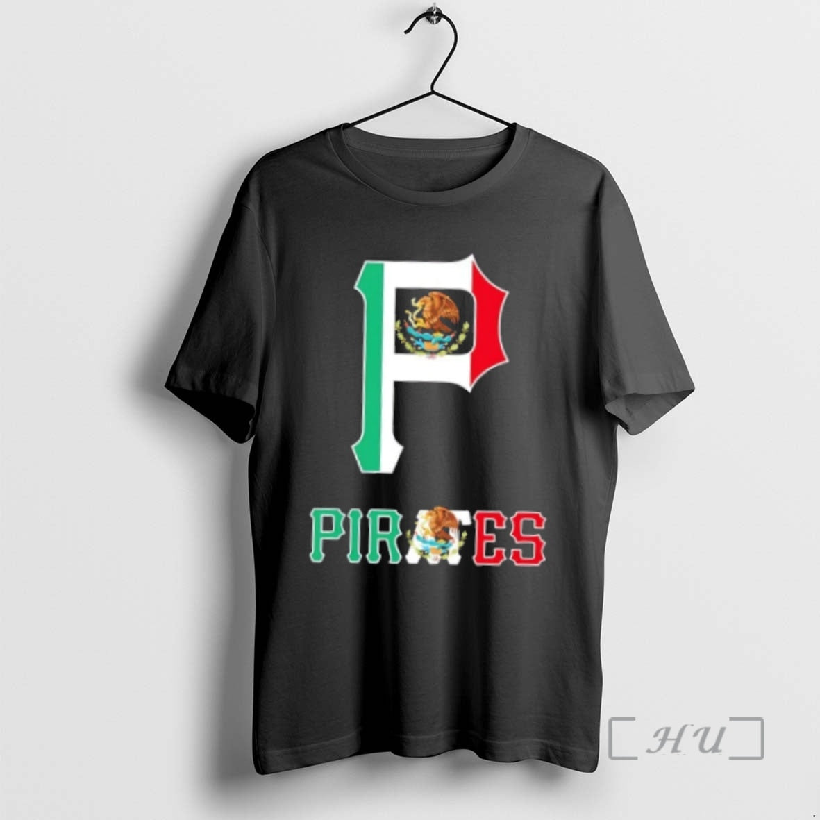 Officials Pittsburgh Pirates Baseball X Mexican Flag - Adult & Kids T-Shirts, Sweatshirts & Hoodies apparel design preview 1