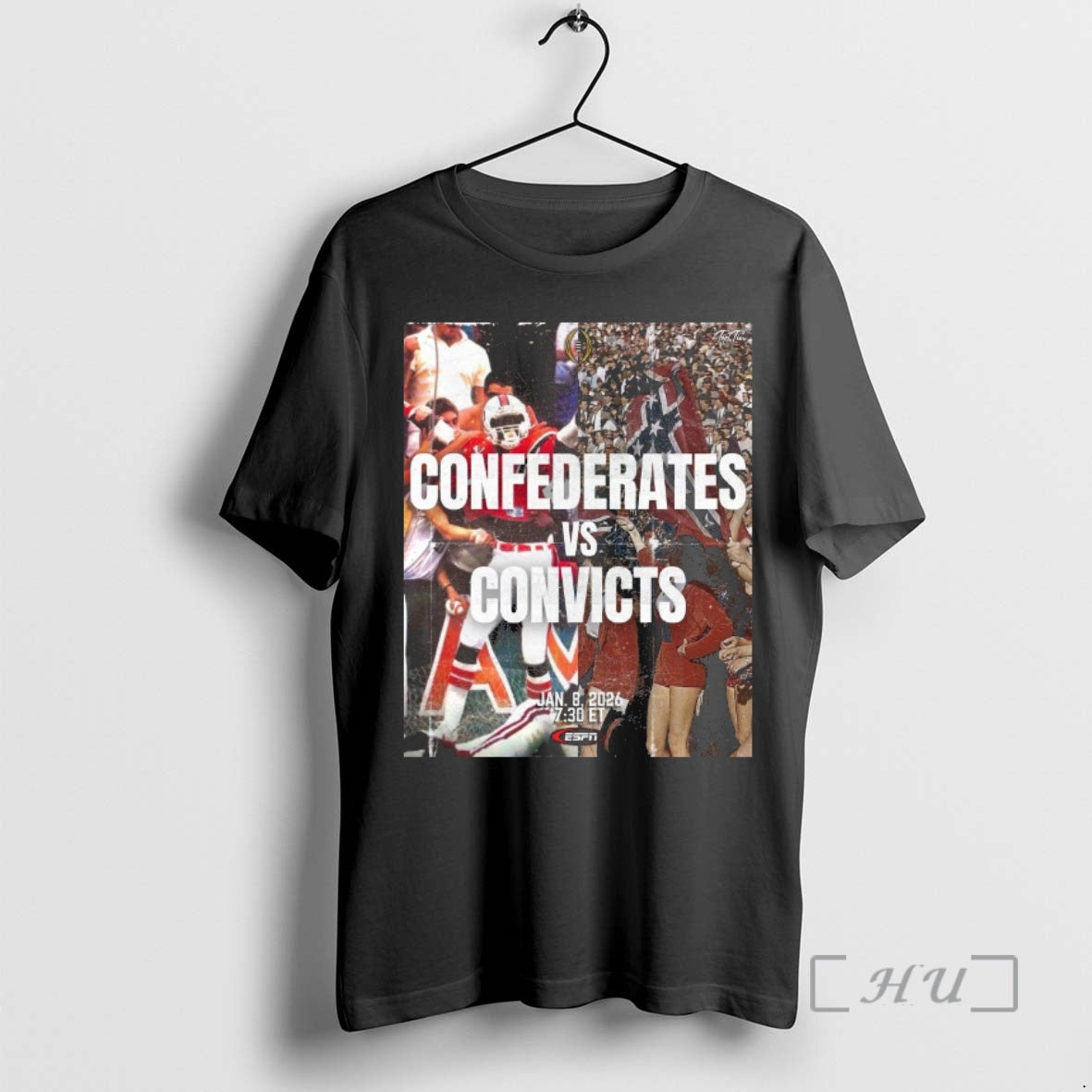 Officials Playoff Koozie Confederates Vs Convicts - Adult & Kids T-Shirts, Sweatshirts & Hoodies apparel design preview 1