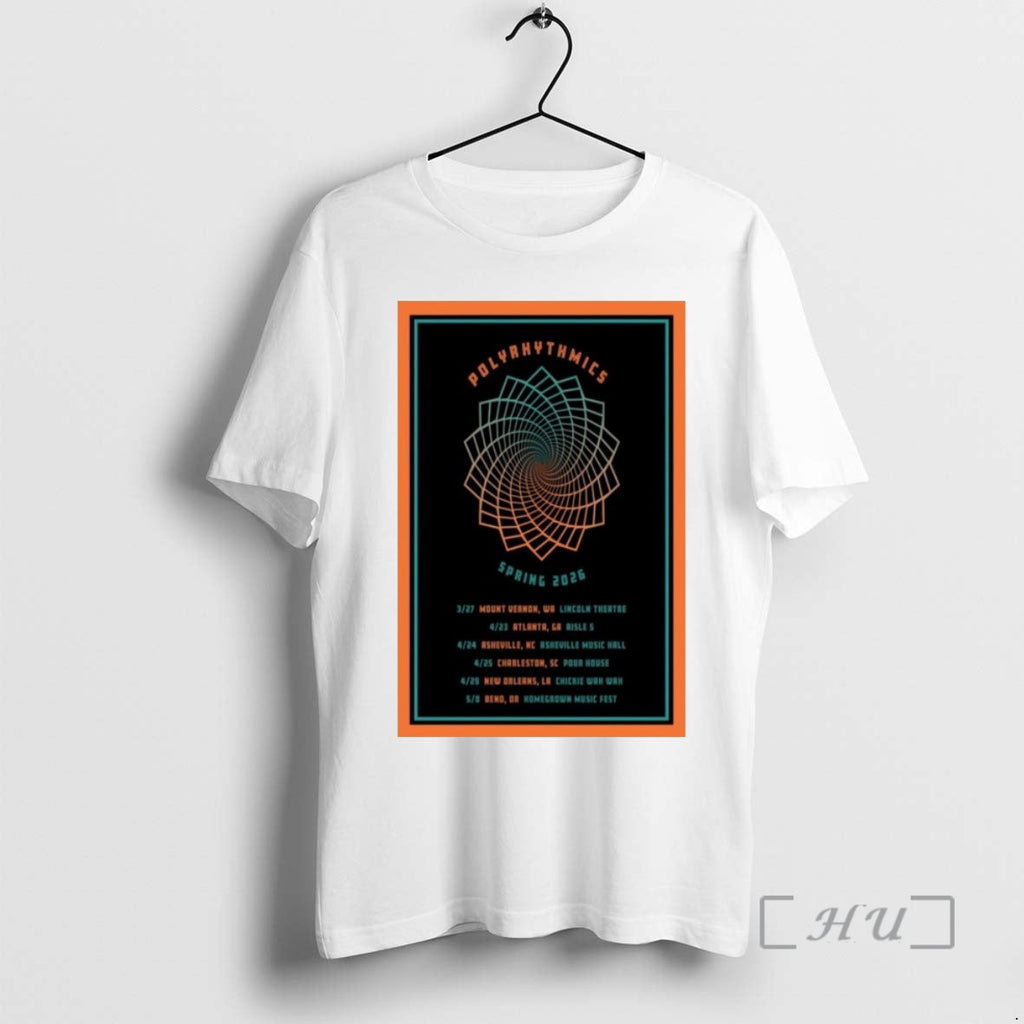 Officials Polyrhythmics Spring Tour 2026 - Adult & Kids T-Shirts, Sweatshirts & Hoodies apparel design preview 1