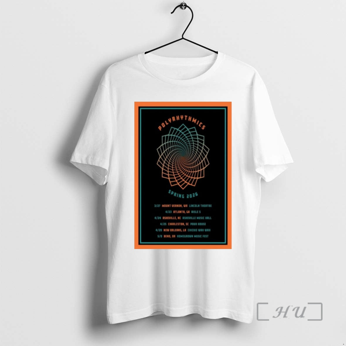 Officials Polyrhythmics Spring Tour 2026 - Adult & Kids T-Shirts, Sweatshirts & Hoodies apparel design preview 1