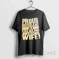 Officials Proud Husband Freaking Awesome Wife Text - Adult & Kids T-Shirts, Sweatshirts & Hoodies apparel design preview 1