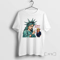 Officials Quiet Piggy Statue Liberty Criticized Trump - Adult & Kids T-Shirts, Sweatshirts & Hoodies apparel design preview 1