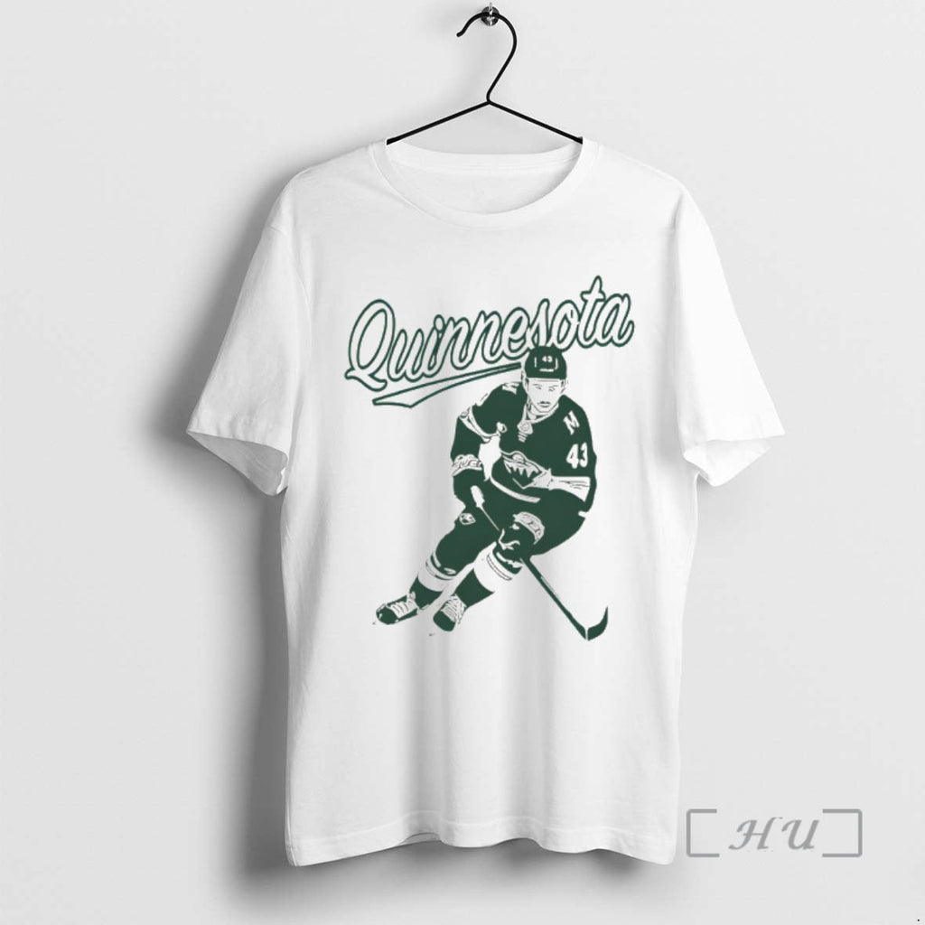 Officials Quinn Hughes Quinnesota Minnesota Hockey - Adult & Kids T-Shirts, Sweatshirts & Hoodies apparel design preview 1