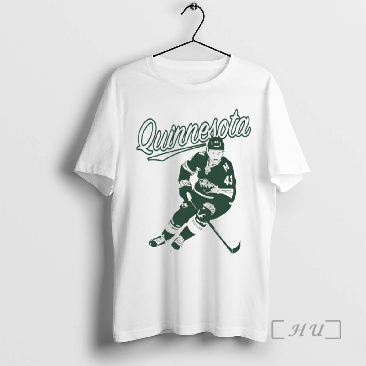 Officials Quinn Hughes Quinnesota Minnesota Hockey - Adult & Kids T-Shirts, Sweatshirts & Hoodies apparel design preview 1