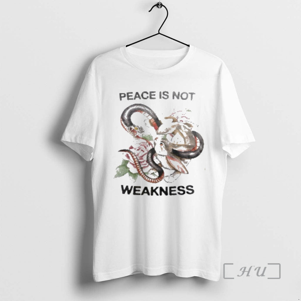 Officials Rabbit And Snake Peace Is Not Weakness - Adult & Kids T-Shirts, Sweatshirts & Hoodies apparel design preview 1
