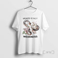 Officials Rabbit And Snake Peace Is Not Weakness - Adult & Kids T-Shirts, Sweatshirts & Hoodies apparel design preview 1