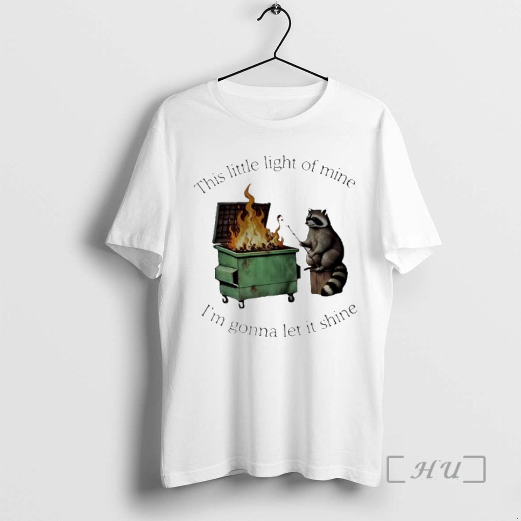 Officials Raccoon This Little Light Mine Im Gonna Let - Adult & Kids T-Shirts, Sweatshirts & Hoodies apparel design preview 1