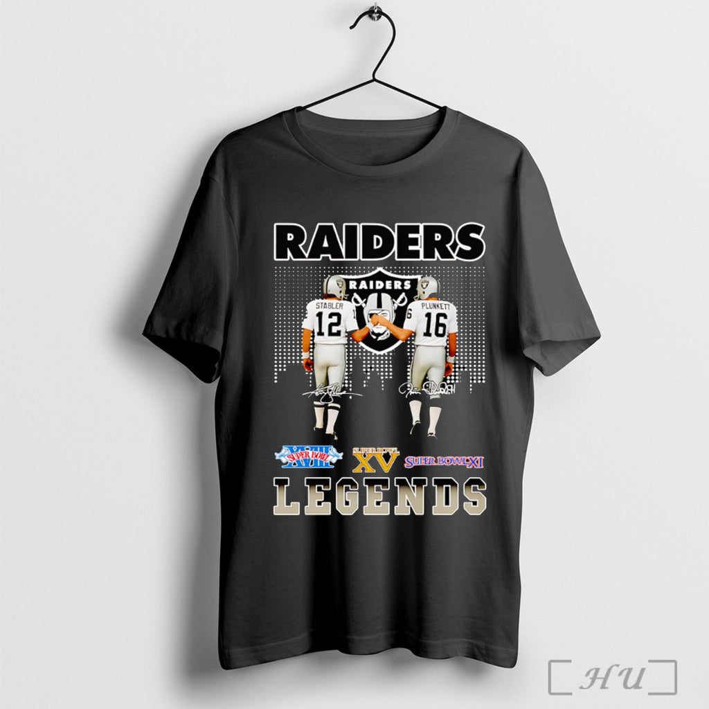Officials Raiders Stabler And Plunkett Legends - Adult & Kids T-Shirts, Sweatshirts & Hoodies apparel design preview 1