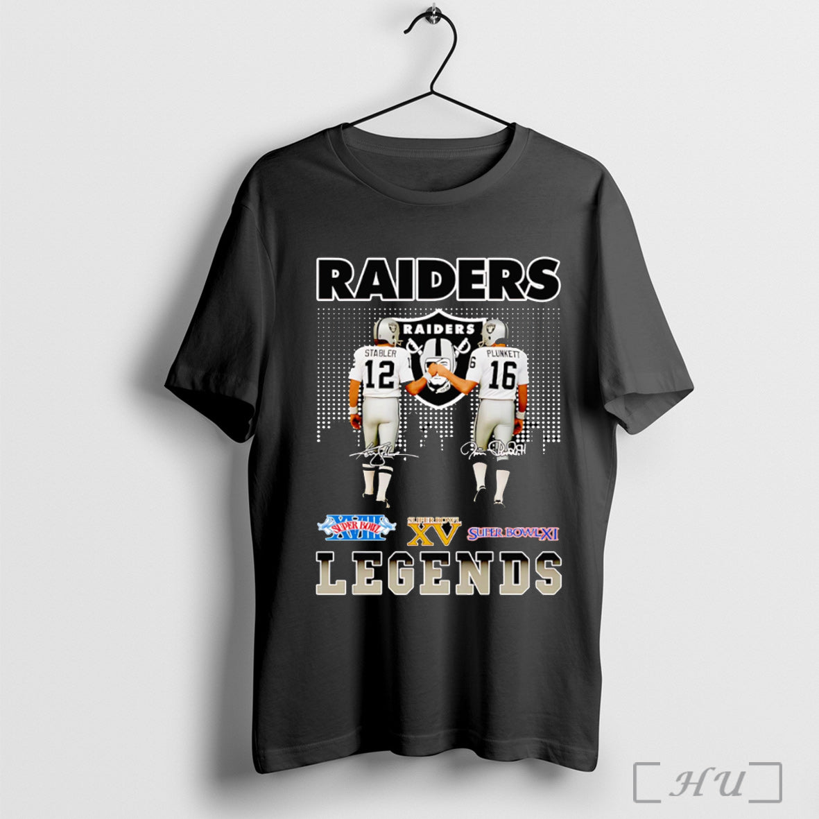 Officials Raiders Stabler And Plunkett Legends - Adult & Kids T-Shirts, Sweatshirts & Hoodies apparel design preview 1