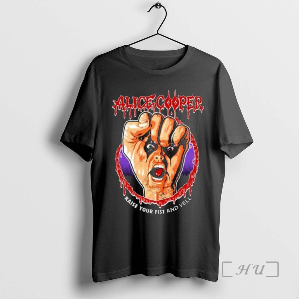 Officials Raise Your Fist Vignette By Alice Cooper - Adult & Kids T-Shirts, Sweatshirts & Hoodies apparel design preview 1
