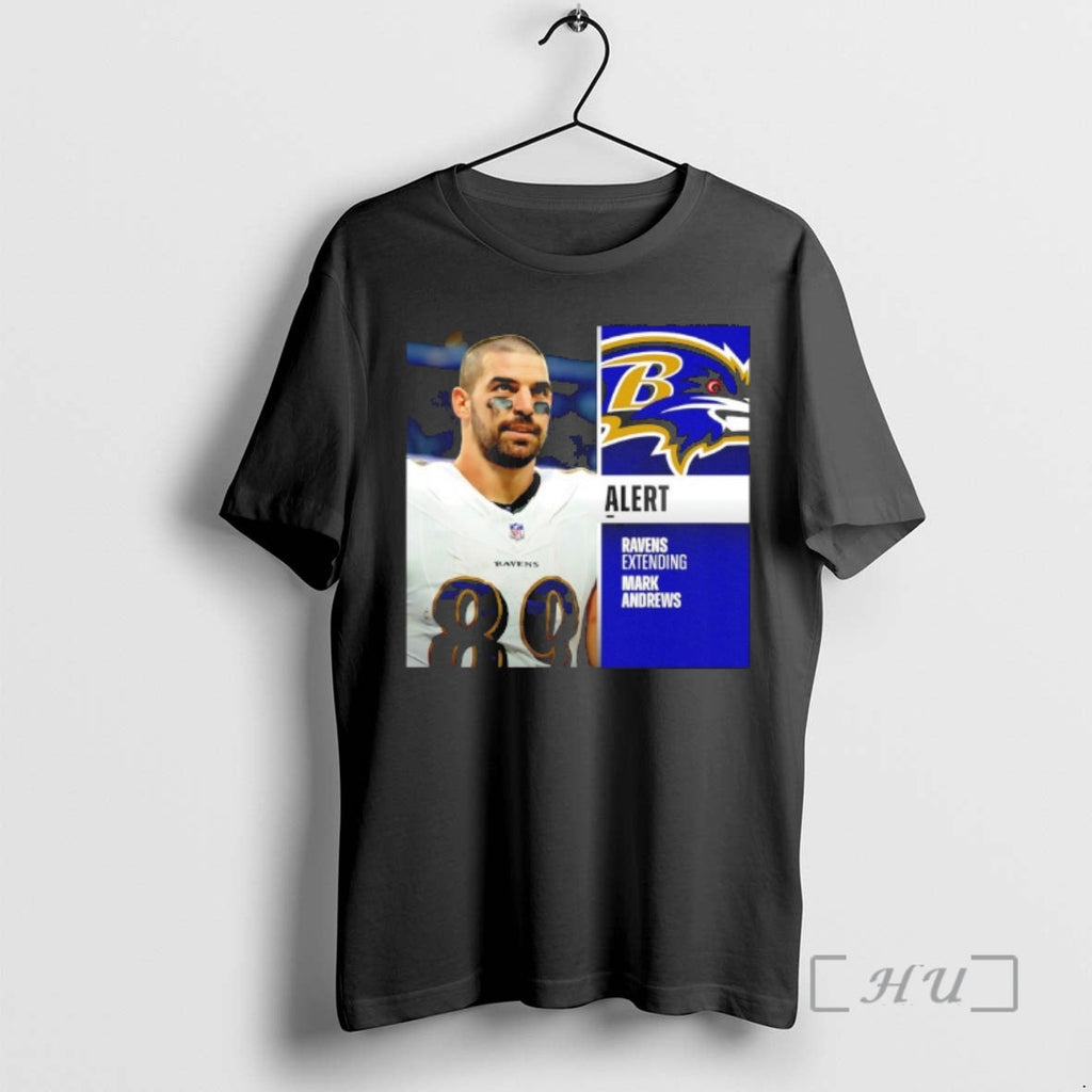 Officials Ravens Mark Andrews Agrees Terms Three Year - Adult & Kids T-Shirts, Sweatshirts & Hoodies apparel design preview 1