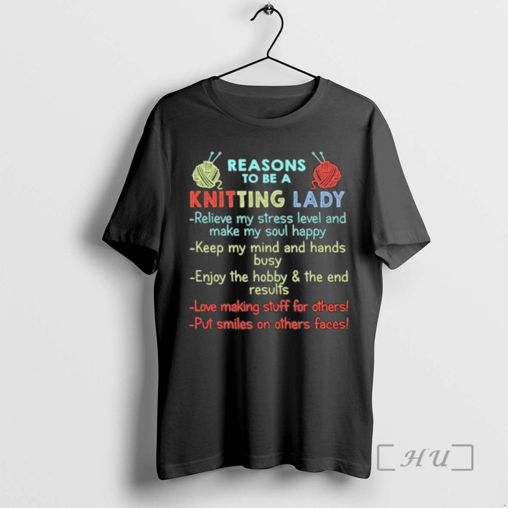 Officials Reasons Be Knitting Lady - Adult & Kids T-Shirts, Sweatshirts & Hoodies apparel design preview 1