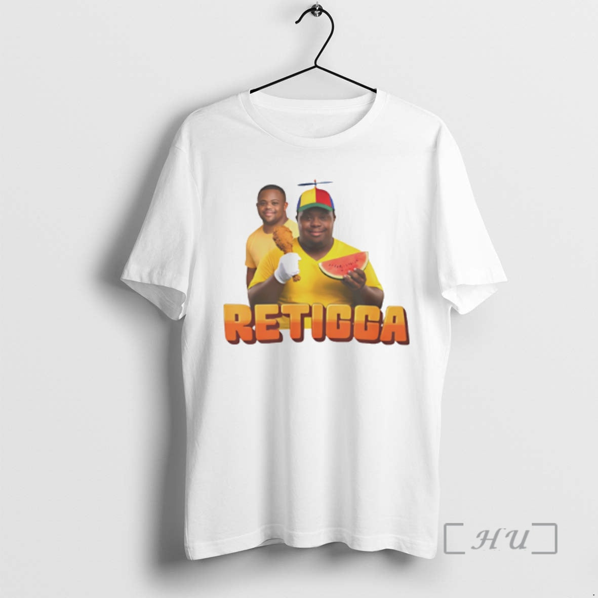 Officials Retigga Fried Chicken And Watermelon Meme - Adult & Kids T-Shirts, Sweatshirts & Hoodies apparel design preview 1