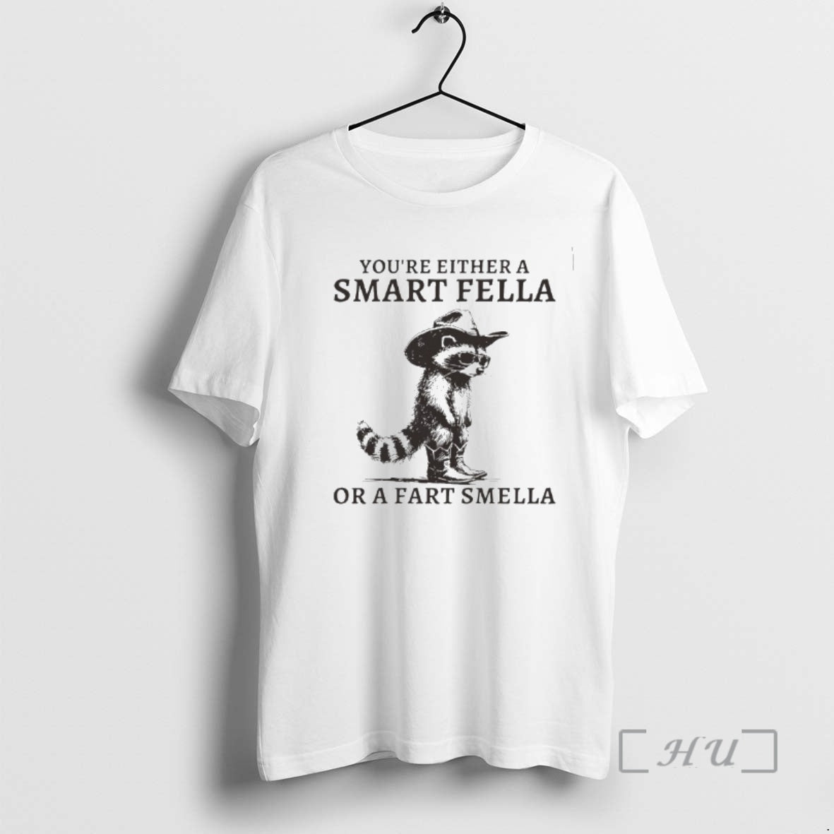 Officials Retro Smart Fella Raccoon Youre Either - Adult & Kids T-Shirts, Sweatshirts & Hoodies apparel design preview 1