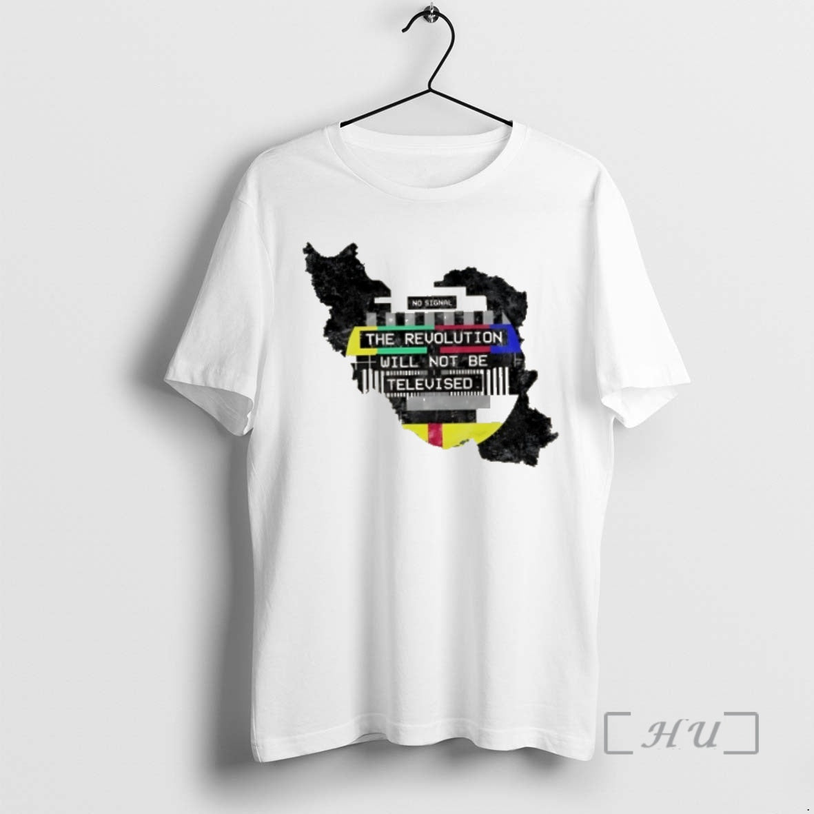 Officials Revolution Will Not Be Televised Iran Map - Adult & Kids T-Shirts, Sweatshirts & Hoodies apparel design preview 1