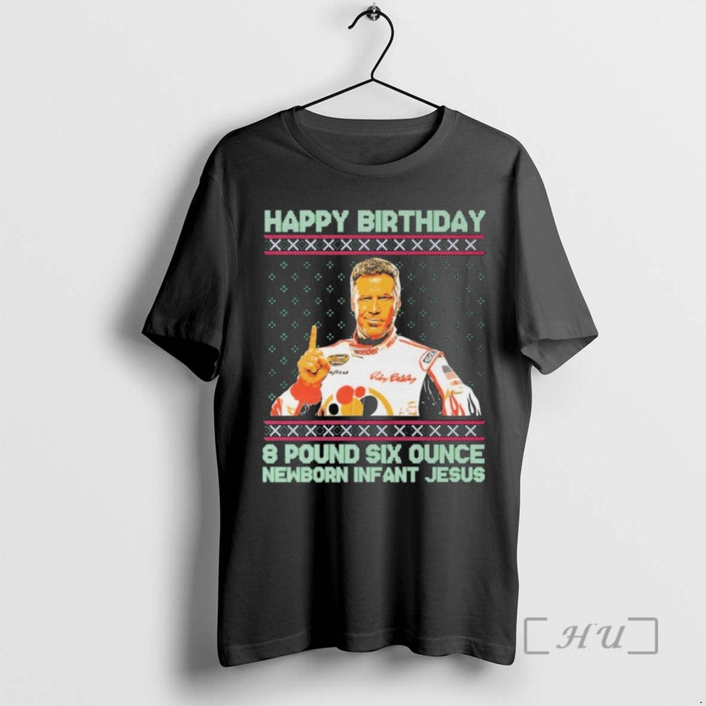Officials Ricky Bobby Happy 8 Pound Six Ounce Newborn - Adult & Kids T-Shirts, Sweatshirts & Hoodies apparel design preview 1