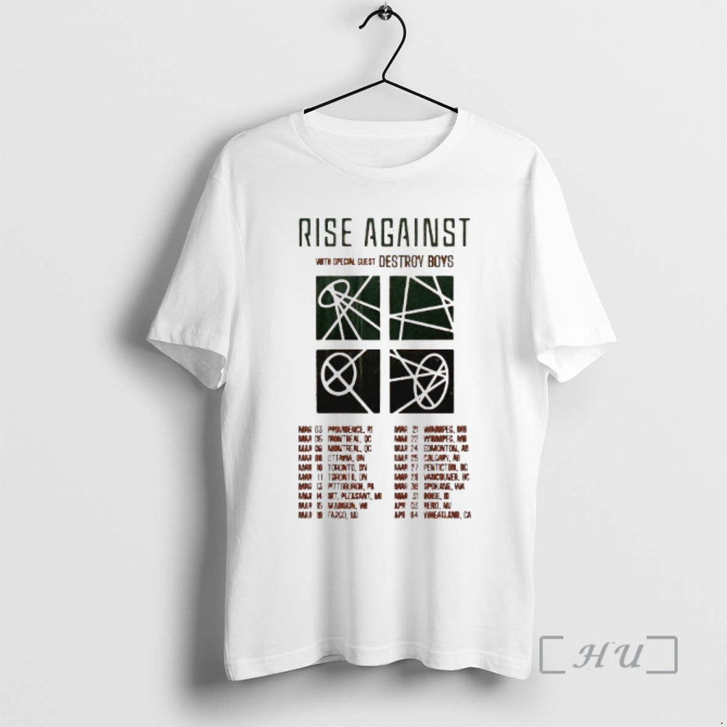 Officials Rise Against Detroy 2026 North America Tour - Adult & Kids T-Shirts, Sweatshirts & Hoodies apparel design preview 1