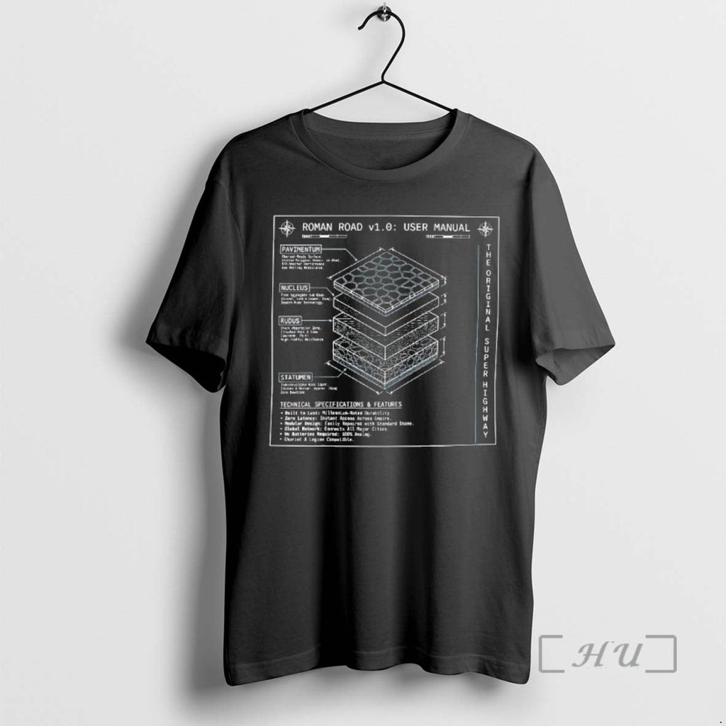 Officials Roman Road Schematic Super Highway - Adult & Kids T-Shirts, Sweatshirts & Hoodies apparel design preview 1