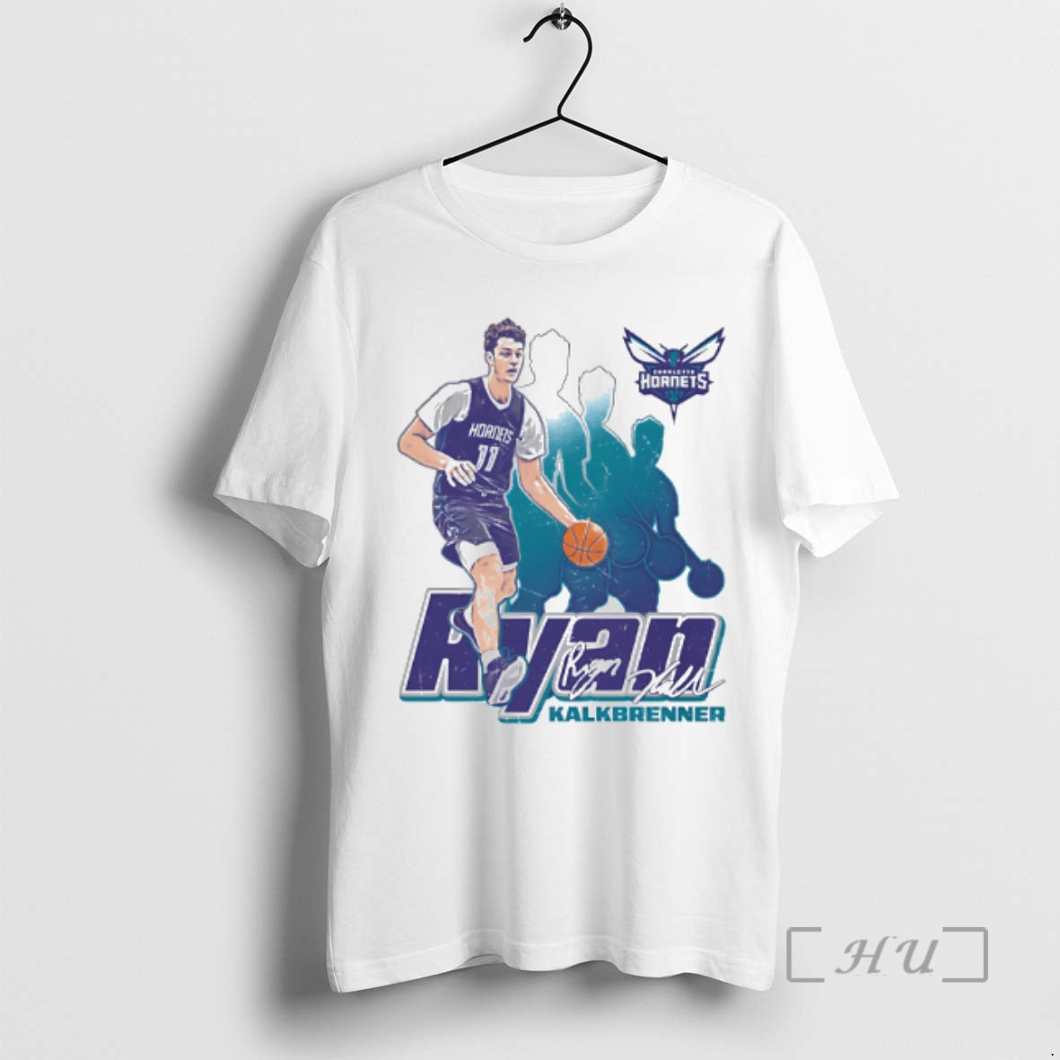 Officials Ryan Kalkbrenner Charlotte Hornets Retro - Adult & Kids T-Shirts, Sweatshirts & Hoodies apparel design preview 1