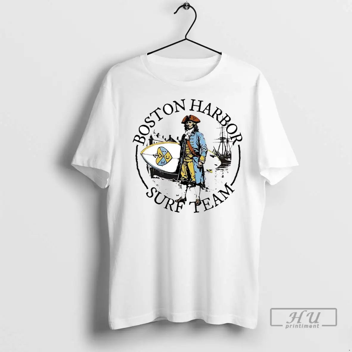 Officials Sam Adams Boston Harbor Surf Team - Adult & Kids T-Shirts, Sweatshirts & Hoodies apparel design preview 1
