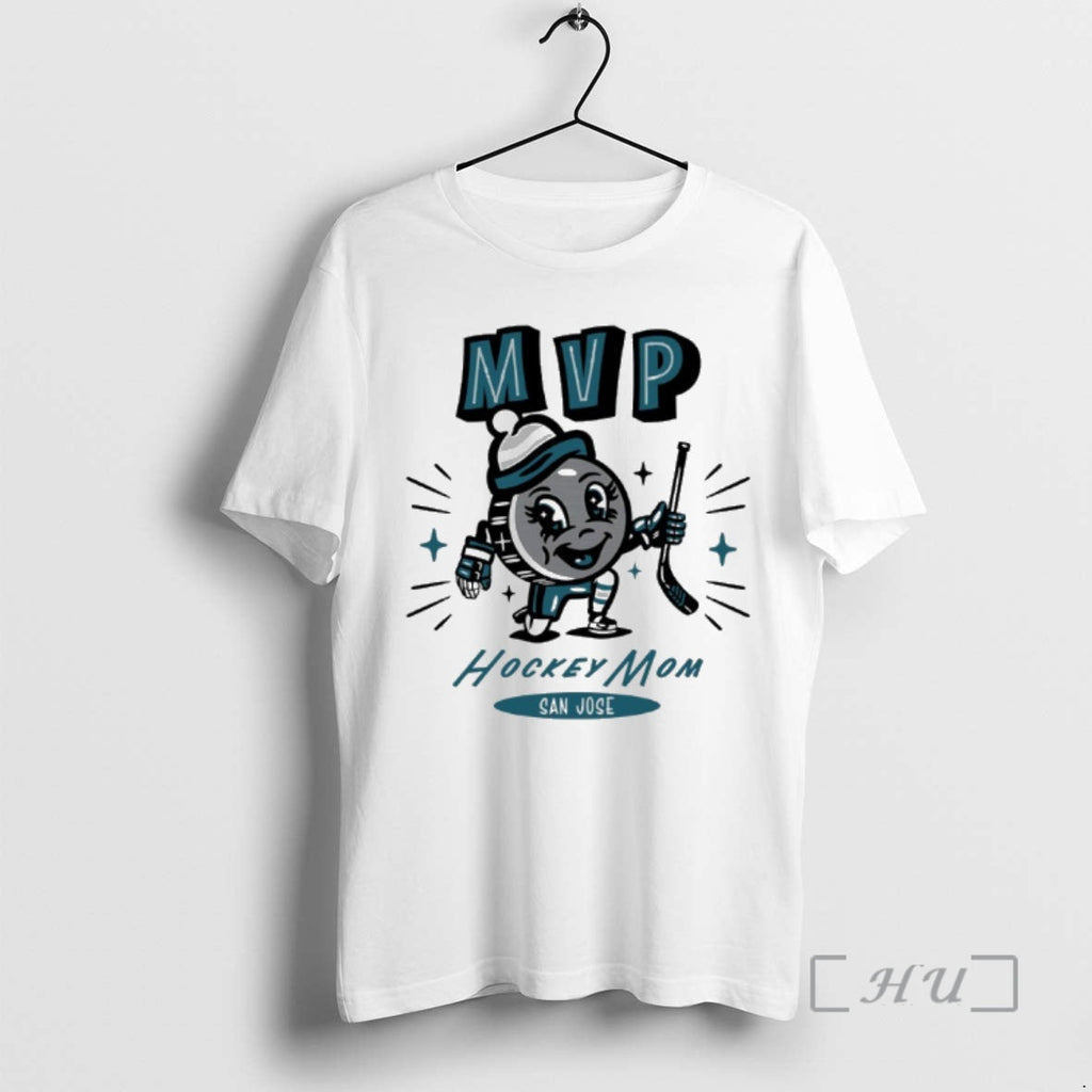 Officials San Jose Sharks 2025 Mvp Hockey Mom - Adult & Kids T-Shirts, Sweatshirts & Hoodies apparel design preview 1