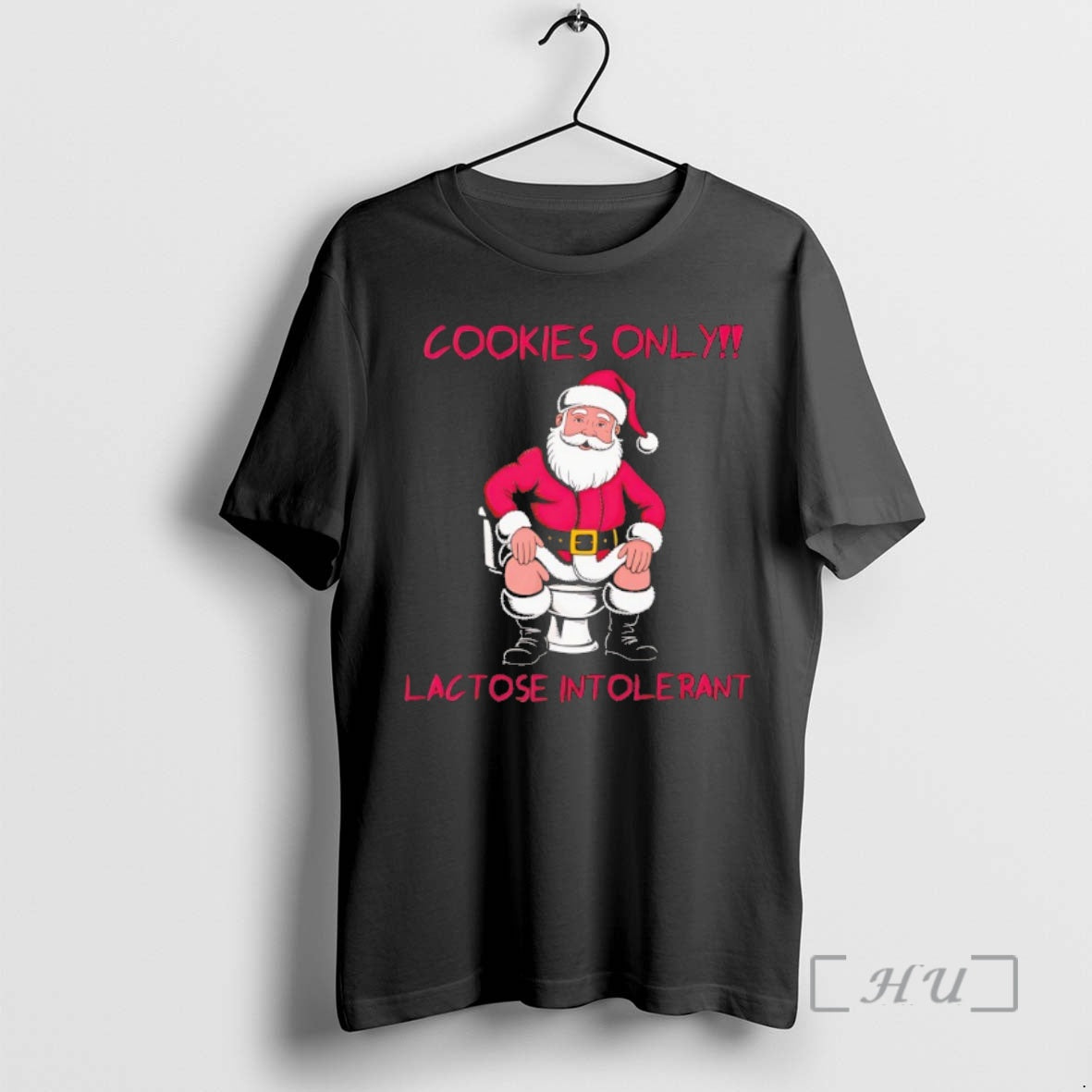 Officials Santa Claus Cookies Only Lactose Intolerant - Adult & Kids T-Shirts, Sweatshirts & Hoodies apparel design preview 1