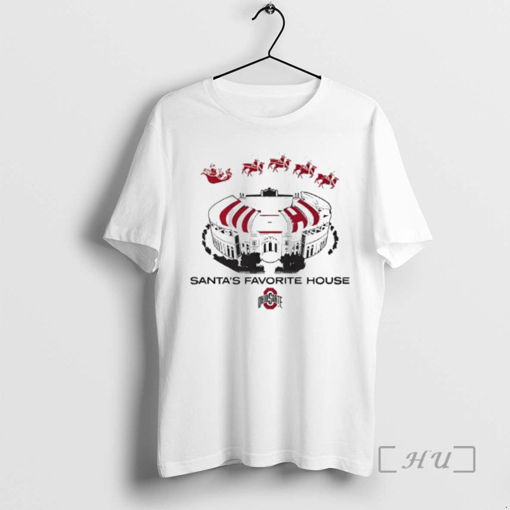 Officials Santas Favorite House Ohio State Football - Adult & Kids T-Shirts, Sweatshirts & Hoodies apparel design preview 1