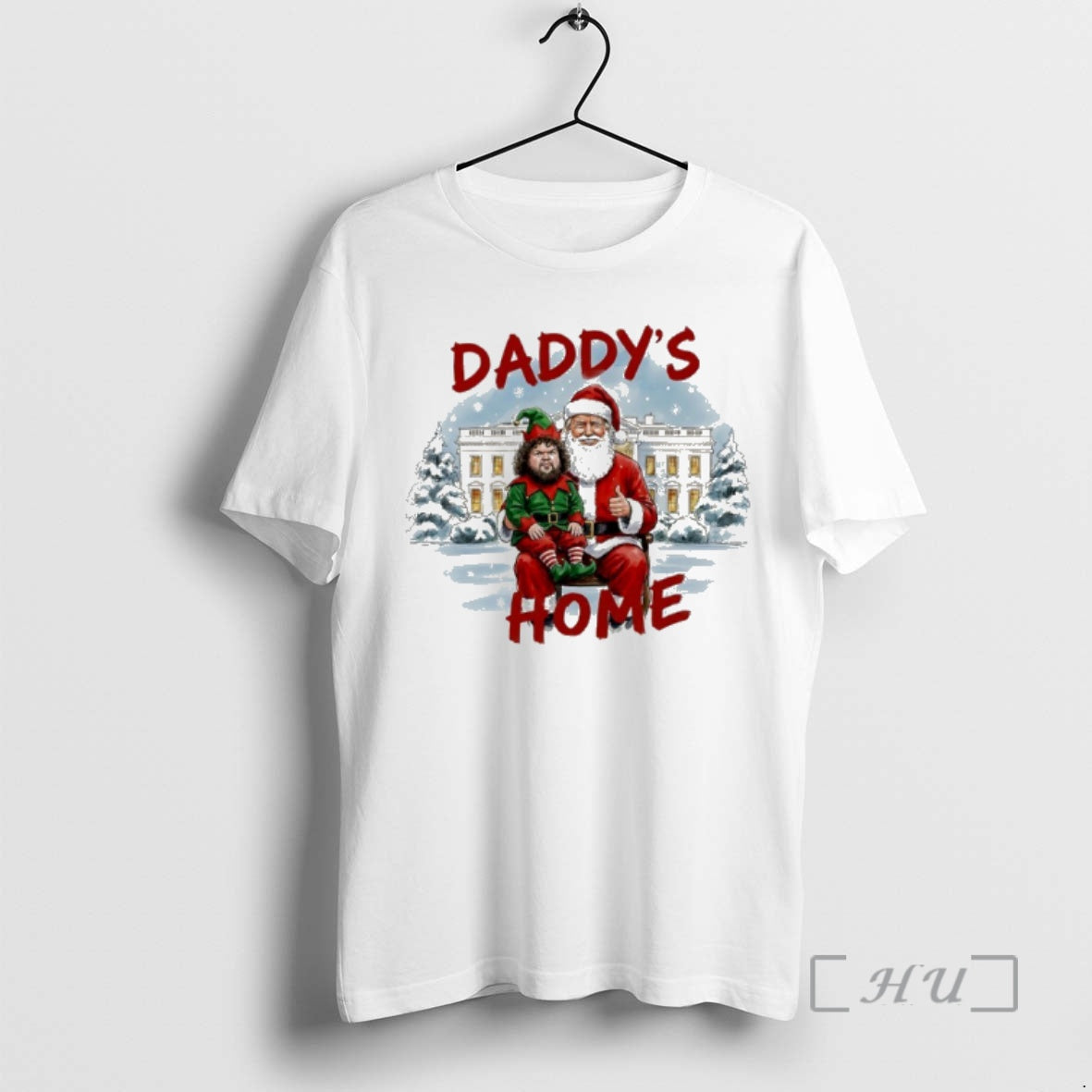 Officials Santas Trump Vance Daddys Home White House - Adult & Kids T-Shirts, Sweatshirts & Hoodies apparel design preview 1