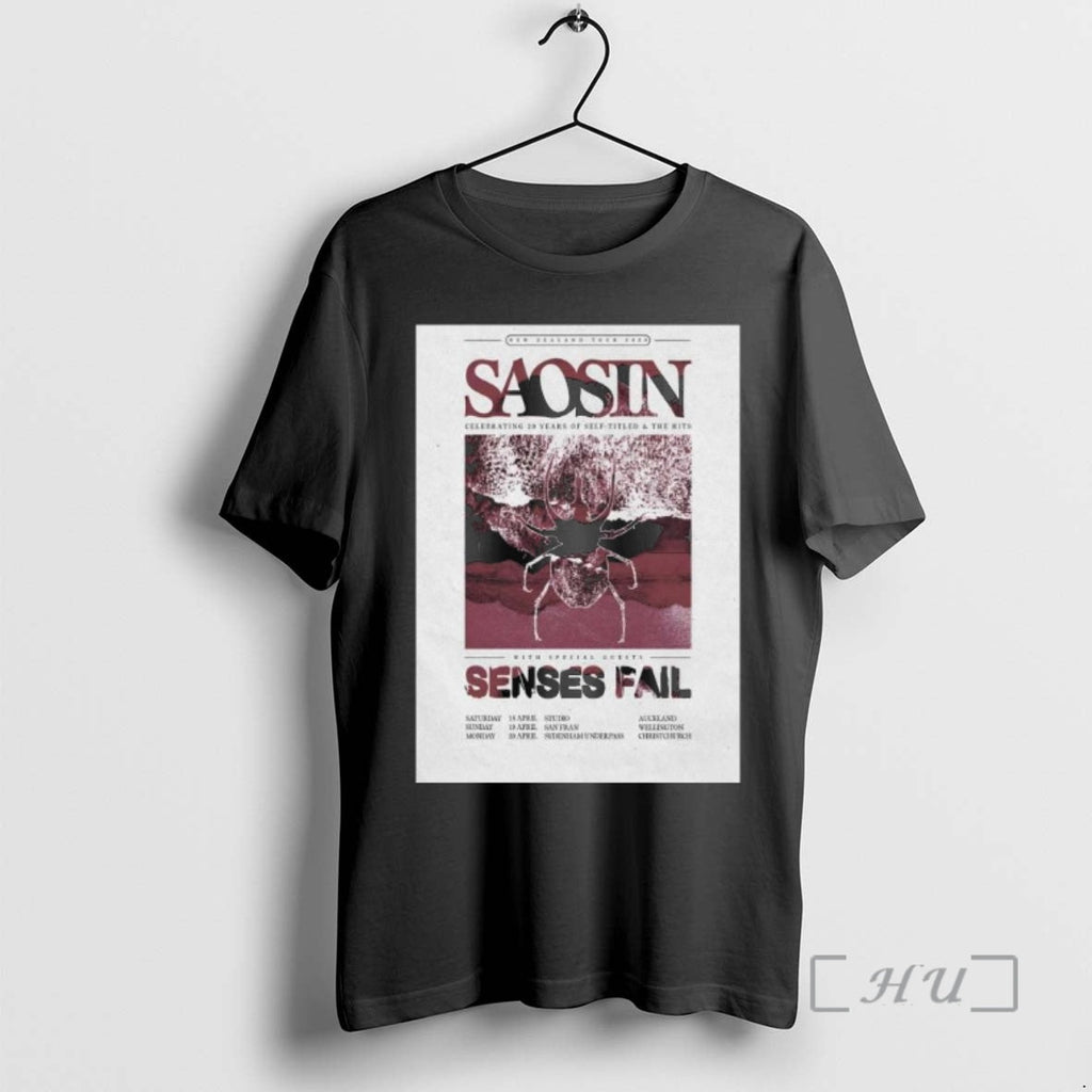 Officials Saosin 2026 New Zealand Tour - Adult & Kids T-Shirts, Sweatshirts & Hoodies apparel design preview 1